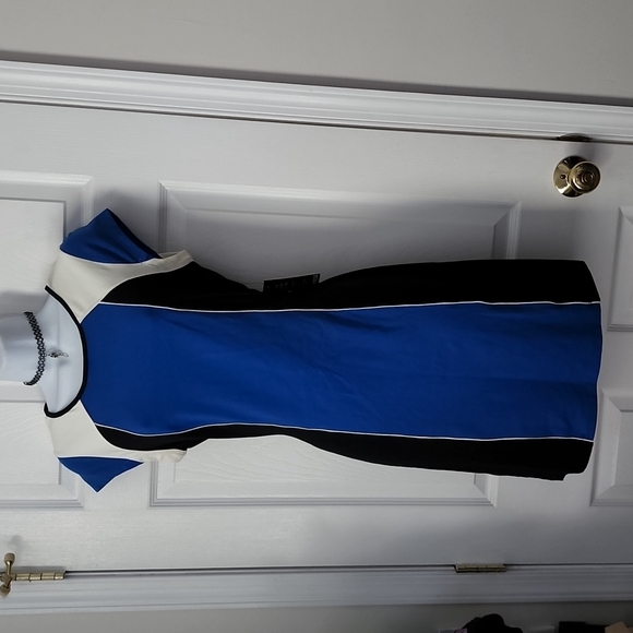 Express NWT colorblock bodycon dress M - Picture 1 of 3